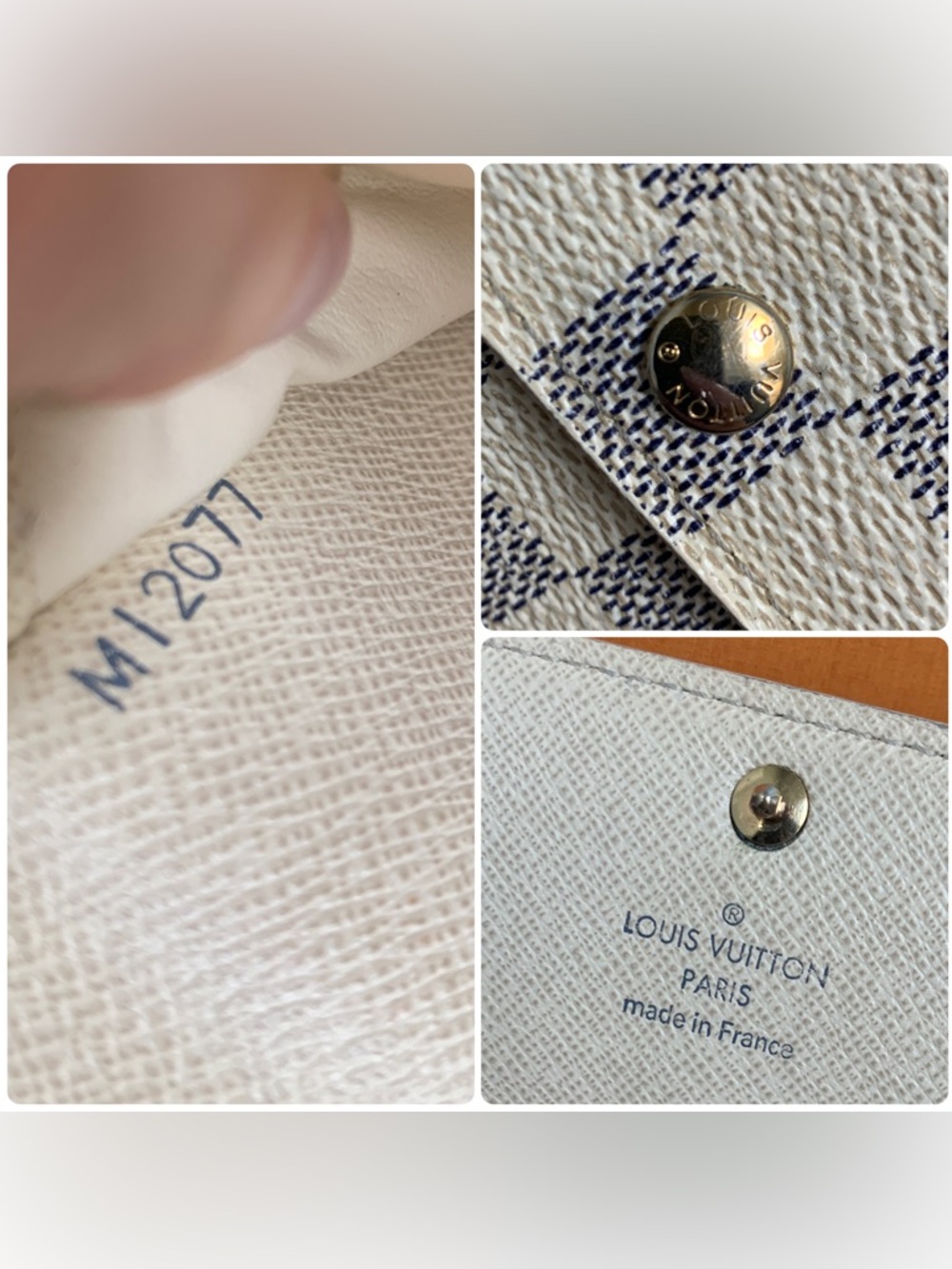 2007 authentic Louis Vuitton Damier Azur Sarah wallet w/ box & conversion kit. - Picture 15 of 16
